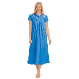 Womens Cotton nightgown w/embroidery XXL